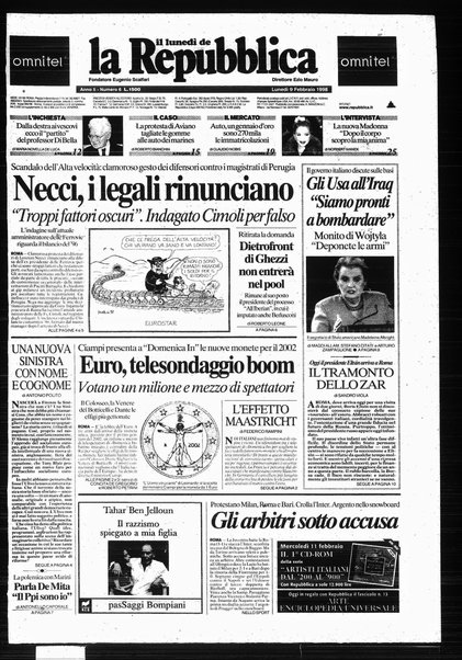 Il lunedì de La repubblica